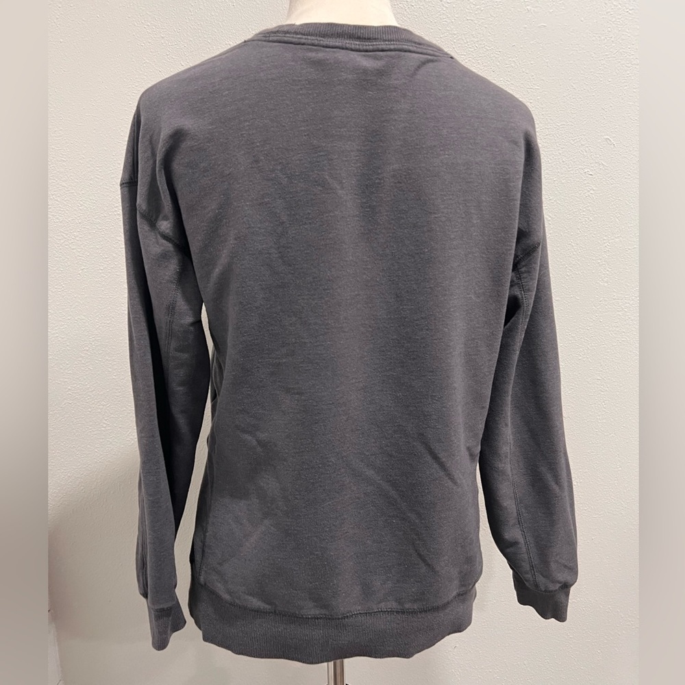 WILDFOX EASY DOES IT RAINBOW OVERSIZED SWEATSHIRT Sz XS GRAY SOFT FABRIC - Picture 3 of 8